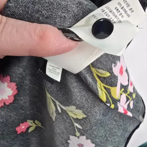 Kate Spade Ma Cherie In Bloom Black Floral Smocked Waist Tiered A Line Dress - Picture 9 of 10